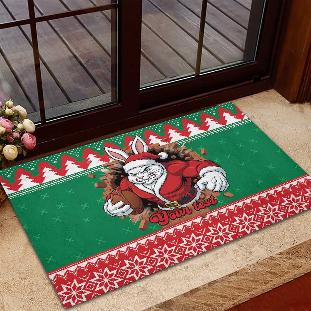 Jingle Rabbitohs Jump Personalized Rubber Doormat Christmas Rugby League Spirit - Aussie Hoodie