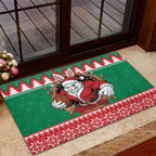Jingle Rabbitohs Jump Personalized Rubber Doormat Christmas Rugby League Spirit - Aussie Hoodie