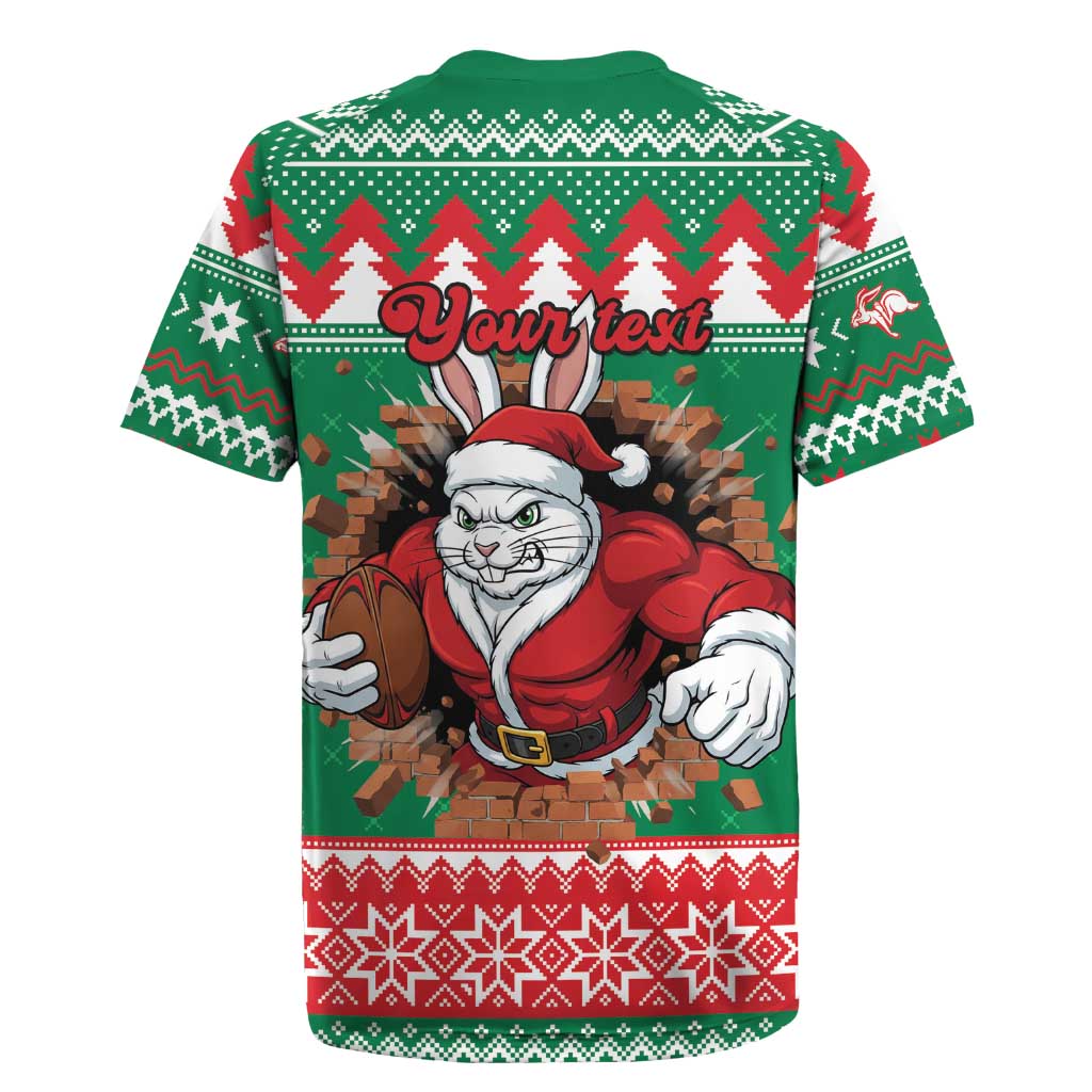 Jingle Rabbitohs Jump Personalized Rugby Jersey Christmas Rugby League Spirit - Aussie Hoodie