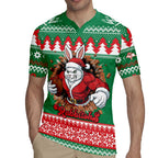 Jingle Rabbitohs Jump Personalized Rugby Jersey Christmas Rugby League Spirit - Aussie Hoodie