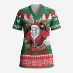 Jingle Rabbitohs Jump Personalized Scrub Top Christmas Rugby League Spirit - Aussie Hoodie