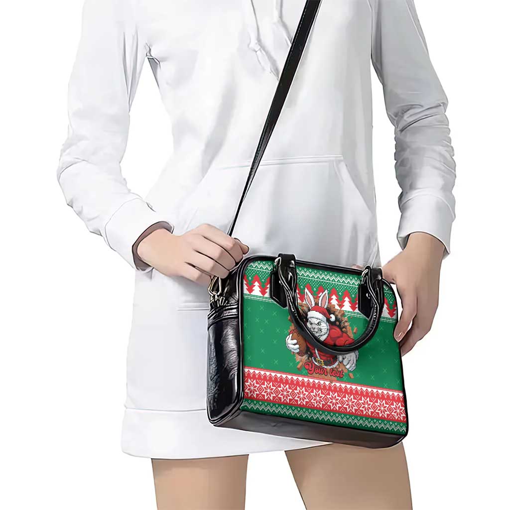 Jingle Rabbitohs Jump Personalized Shoulder Handbag Christmas Rugby League Spirit - Aussie Hoodie