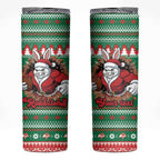 Jingle Rabbitohs Jump Personalized Skinny Tumbler Christmas Rugby League Spirit - Aussie Hoodie
