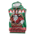Jingle Rabbitohs Jump Personalized Sleeveless Hoodie Christmas Rugby League Spirit - Aussie Hoodie