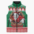 Jingle Rabbitohs Jump Personalized Sleeveless Puffer Jacket Christmas Rugby League Spirit - Aussie Hoodie