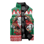 Jingle Rabbitohs Jump Personalized Sleeveless Puffer Jacket Christmas Rugby League Spirit - Aussie Hoodie