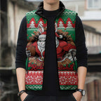 Jingle Rabbitohs Jump Personalized Sleeveless Puffer Jacket Christmas Rugby League Spirit - Aussie Hoodie