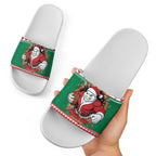 Jingle Rabbitohs Jump Personalized Slide Sandals Christmas Rugby League Spirit - Aussie Hoodie