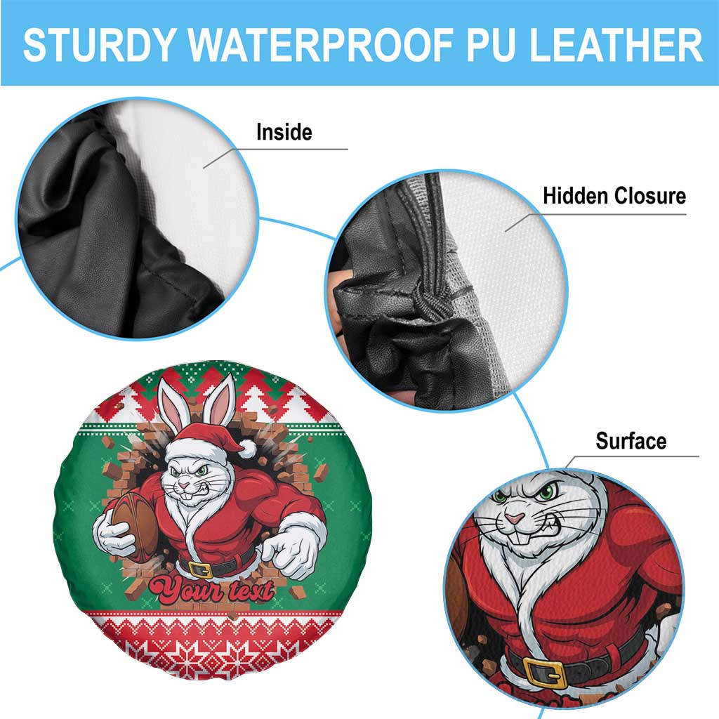 Jingle Rabbitohs Jump Personalized Spare Tire Cover Christmas Rugby League Spirit - Aussie Hoodie