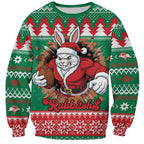 Jingle Rabbitohs Jump Personalized Sweatshirt Christmas Rugby League Spirit - Aussie Hoodie
