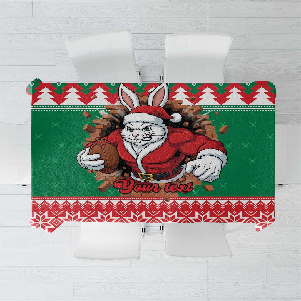 Jingle Rabbitohs Jump Personalized Tablecloth Christmas Rugby League Spirit - Aussie Hoodie