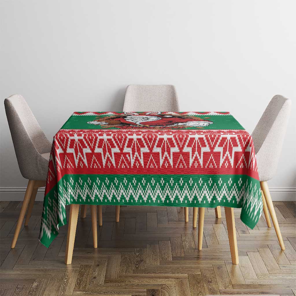 Jingle Rabbitohs Jump Personalized Tablecloth Christmas Rugby League Spirit - Aussie Hoodie