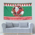 Jingle Rabbitohs Jump Personalized Tapestry Christmas Rugby League Spirit - Aussie Hoodie