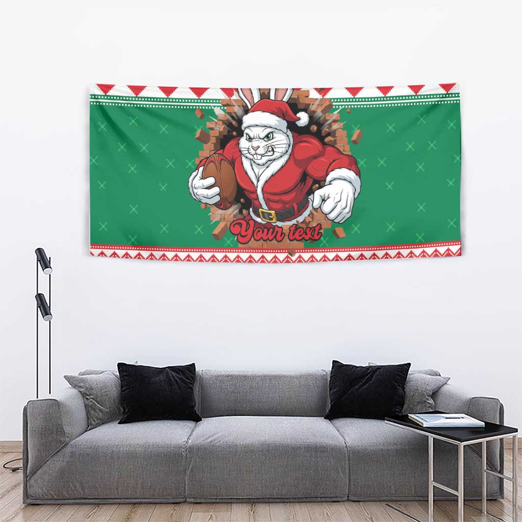 Jingle Rabbitohs Jump Personalized Tapestry Christmas Rugby League Spirit - Aussie Hoodie
