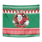 Jingle Rabbitohs Jump Personalized Tapestry Christmas Rugby League Spirit - Aussie Hoodie