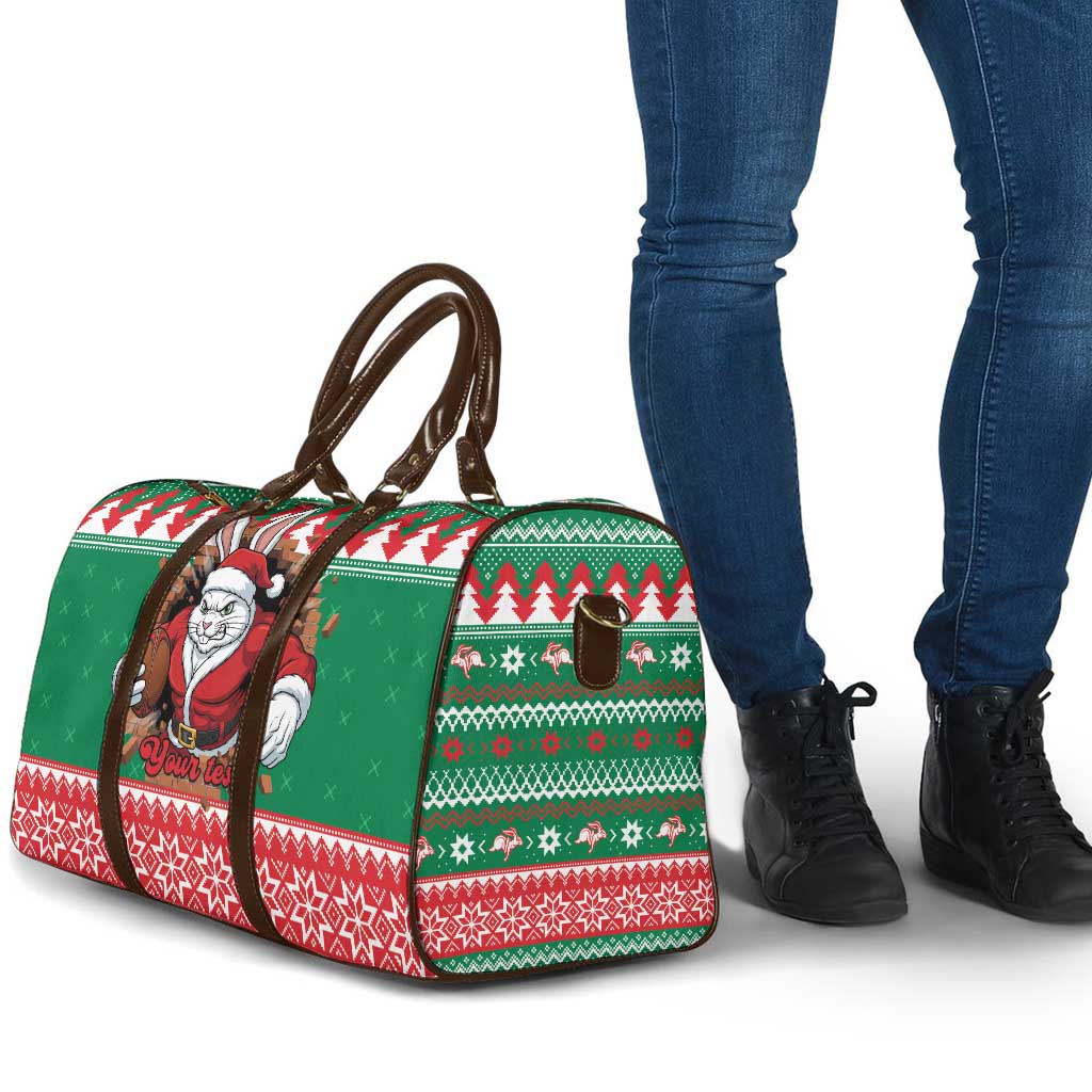 Jingle Rabbitohs Jump Personalized Travel Bag Christmas Rugby League Spirit - Aussie Hoodie