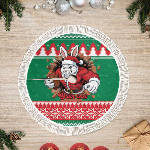 Jingle Rabbitohs Jump Personalized Tree Skirt Christmas Rugby League Spirit - Aussie Hoodie