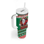 Jingle Rabbitohs Jump Personalized Tumbler With Handle Christmas Rugby League Spirit - Aussie Hoodie