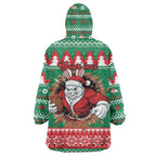 Jingle Rabbitohs Jump Personalized Wearable Blanket Hoodie Christmas Rugby League Spirit - Aussie Hoodie
