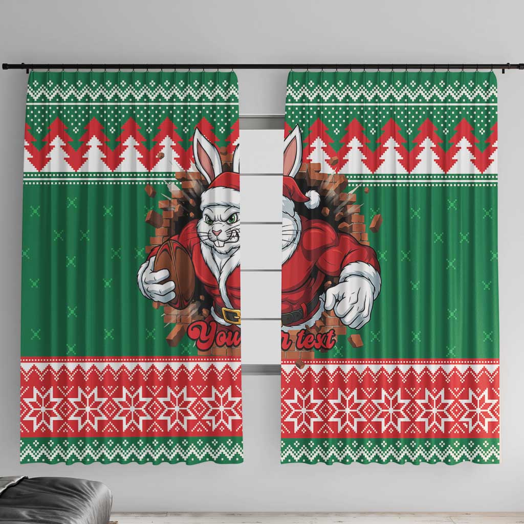 Jingle Rabbitohs Jump Personalized Window Curtain Christmas Rugby League Spirit - Aussie Hoodie