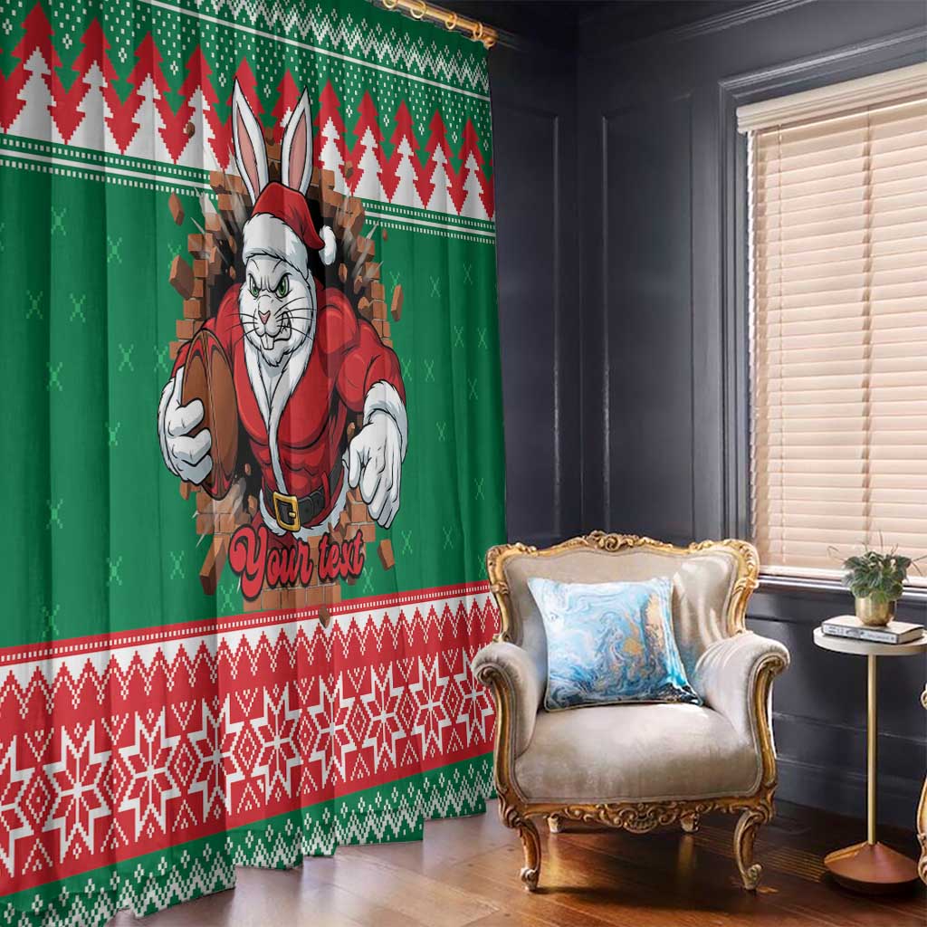 Jingle Rabbitohs Jump Personalized Window Curtain Christmas Rugby League Spirit - Aussie Hoodie