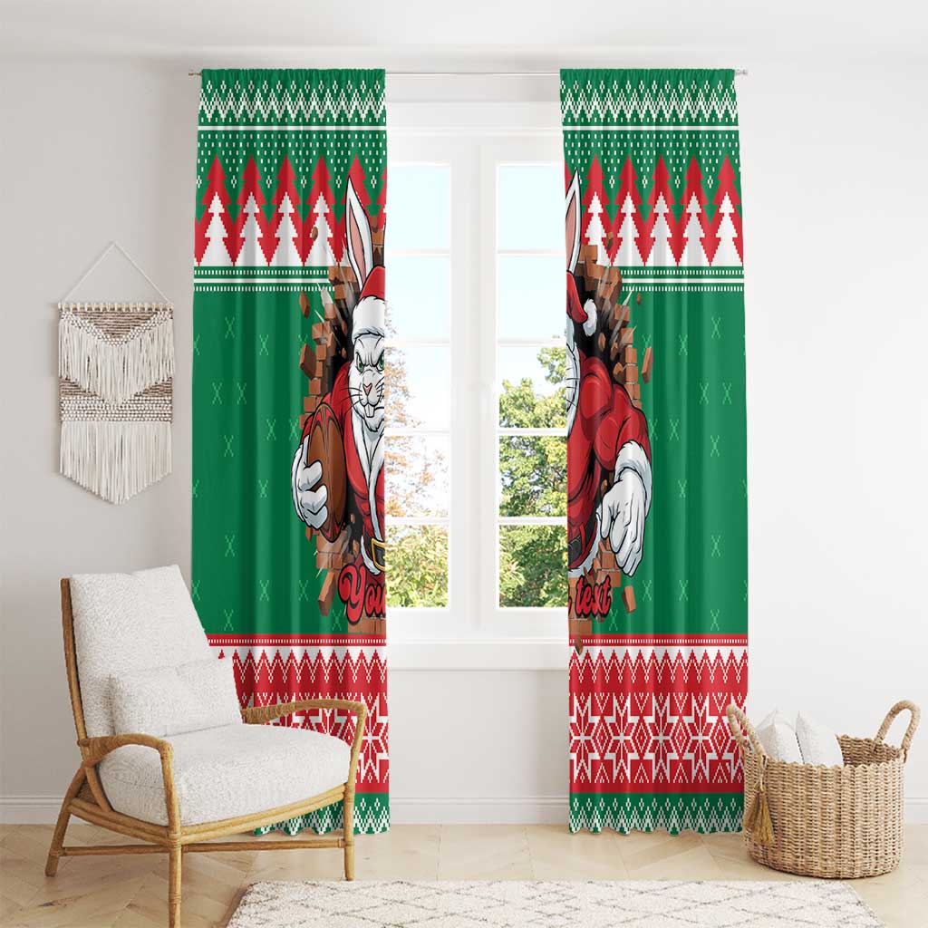 Jingle Rabbitohs Jump Personalized Window Curtain Christmas Rugby League Spirit - Aussie Hoodie