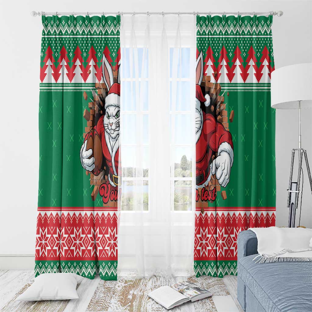 Jingle Rabbitohs Jump Personalized Window Curtain Christmas Rugby League Spirit - Aussie Hoodie