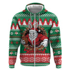 Jingle Rabbitohs Jump Personalized Zip Hoodie Christmas Rugby League Spirit - Aussie Hoodie
