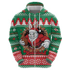 Jingle Rabbitohs Jump Personalized Zip Hoodie Christmas Rugby League Spirit - Aussie Hoodie