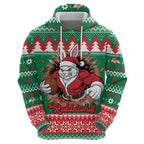 Jingle Rabbitohs Jump Personalized Zip Hoodie Christmas Rugby League Spirit - Aussie Hoodie
