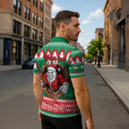 Jingle Rabbitohs Jump Personalized Zipper Polo Shirt Christmas Rugby League Spirit - Aussie Hoodie