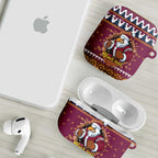 Merry Eagle Roar Personalized AirPods Case Christmas Rugby League Spirit - Aussie Hoodie