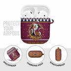 Merry Eagle Roar Personalized AirPods Case Christmas Rugby League Spirit - Aussie Hoodie