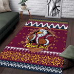 Merry Eagle Roar Personalized Area Rug Christmas Rugby League Spirit - Aussie Hoodie