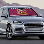 Merry Eagle Roar Personalized Auto Sun Shade Christmas Rugby League Spirit - undefined