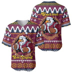 Merry Eagle Roar Personalized Baseball Jersey Christmas Rugby League Spirit - Aussie Hoodie