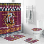 Merry Eagle Roar Personalized Bathroom Set Christmas Rugby League Spirit - Aussie Hoodie