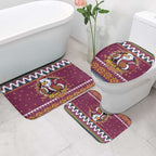 Merry Eagle Roar Personalized Bathroom Set Christmas Rugby League Spirit - Aussie Hoodie