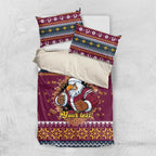 Merry Eagle Roar Personalized Bedding Set Christmas Rugby League Spirit - Aussie Hoodie