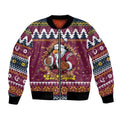 Merry Eagle Roar Personalized Bomber Jacket Christmas Rugby League Spirit - Aussie Hoodie