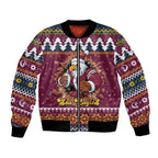 Merry Eagle Roar Personalized Bomber Jacket Christmas Rugby League Spirit - Aussie Hoodie