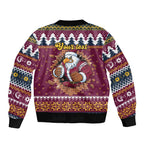 Merry Eagle Roar Personalized Bomber Jacket Christmas Rugby League Spirit - Aussie Hoodie