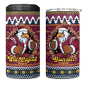 Merry Eagle Roar Personalized 4 in 1 Can Cooler Tumbler Christmas Rugby League Spirit - Aussie Hoodie