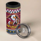 Merry Eagle Roar Personalized 4 in 1 Can Cooler Tumbler Christmas Rugby League Spirit - Aussie Hoodie