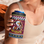 Merry Eagle Roar Personalized 4 in 1 Can Cooler Tumbler Christmas Rugby League Spirit - Aussie Hoodie