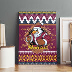 Merry Eagle Roar Personalized Canvas Wall Art Christmas Rugby League Spirit - Aussie Hoodie
