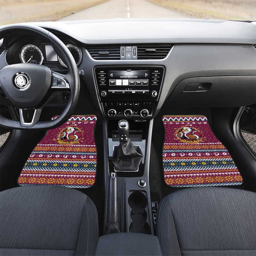 Merry Eagle Roar Personalized Car Mats Christmas Rugby League Spirit - Aussie Hoodie