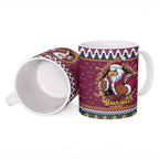 Merry Eagle Roar Personalized Ceramic Mug Christmas Rugby League Spirit - Aussie Hoodie