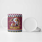 Merry Eagle Roar Personalized Ceramic Mug Christmas Rugby League Spirit - Aussie Hoodie