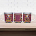 Merry Eagle Roar Personalized Ceramic Mug Christmas Rugby League Spirit - Aussie Hoodie